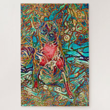Chihuahua Art Colorful Psychedelic Dog Portrait