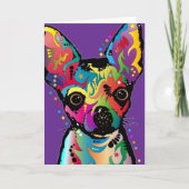 Chihuahua Art Karte (Vorderseite)