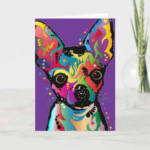 Chihuahua Art Karte