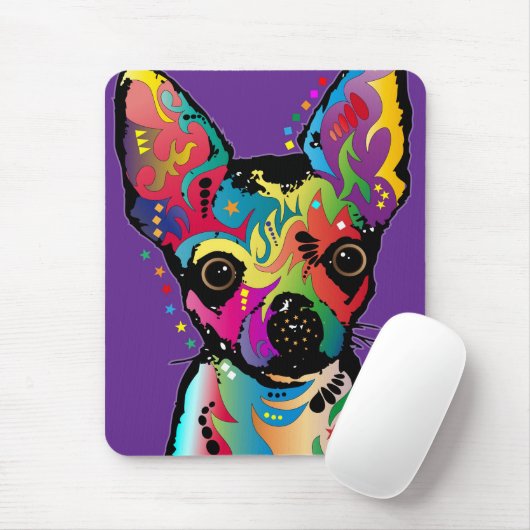 Chihuahua Art Mousepad (Mit Mouse)