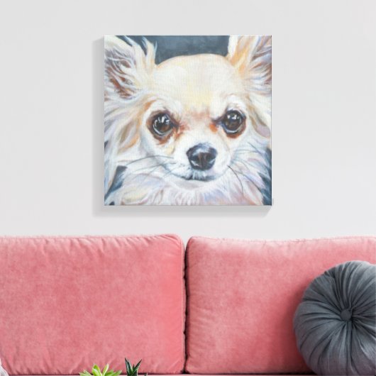 Chihuahua Artwork Leinwanddruck (Insitu (Wohnzimmer))