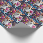 Chihuahua auf dem Paddle: Ein Landschaftliches Abe Geschenkpapier (Ecke)