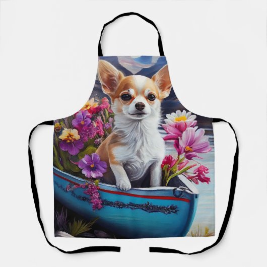 Chihuahua auf dem Paddle: Ein Landschaftliches Abe Schürze (Vorderseite)