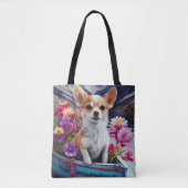 Chihuahua auf dem Paddle: Ein Landschaftliches Abe Tasche (Vorderseite)