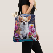 Chihuahua auf dem Paddle: Ein Landschaftliches Abe Tasche (Von Nahem)