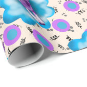 Chihuahua auf einer Wolke Geschenkpapier (Rolleneckpunkt)