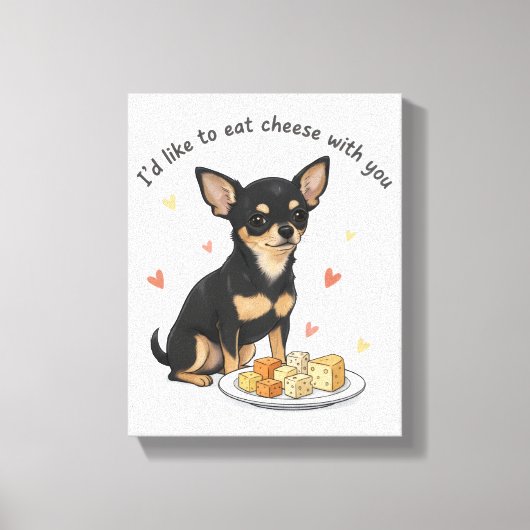 Chihuahua auf Leinwand (Vorderseite)