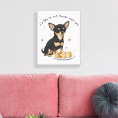 Chihuahua auf Leinwand (Insitu (Wohnzimmer))