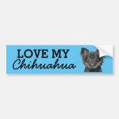 Chihuahua Autoaufkleber (Vorne)