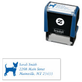 Chihuahua Baby Shower Blue Boy Dog Permastempel (Beispiel)