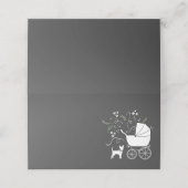 Chihuahua Baby Shower Platzkarte (Außenseite Aufgefaltet)