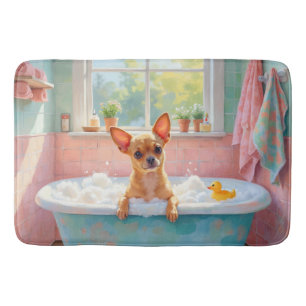 Chihuahua-Badzeit Süße Badezimmer-Dekoration Badematte
