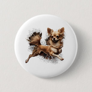 Chihuahua Ballerina Ballerina Tanz Button