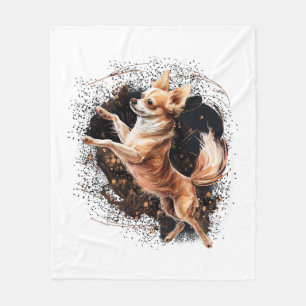 Chihuahua Ballerina Ballerina Tanz Fleecedecke