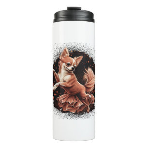 Chihuahua Ballerina Ballerina Tanz Thermosbecher