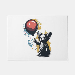 Chihuahua Balloon Niedlich Dog Chiwawa Funny Fußmatte