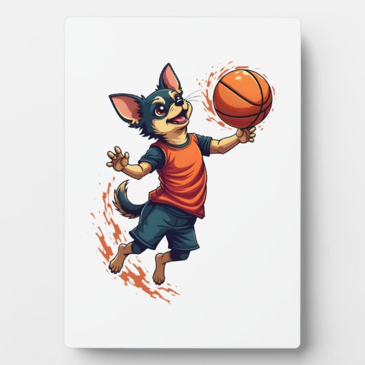 Chihuahua  Basketball  Player  Sport  Dunk  Fotoplatte (Vorderseite)