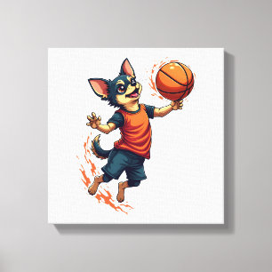 Chihuahua Basketballspieler Sportler Sport Dun Leinwanddruck