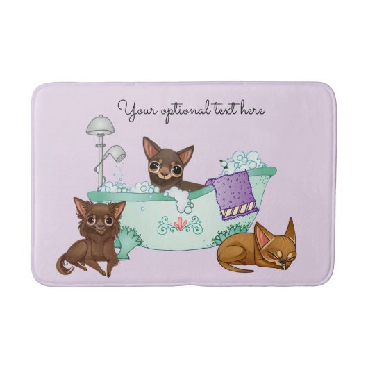 Chihuahua Bath Mat Badematte (Vorderseite)