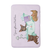 Chihuahua Bath Mat Badematte (Vorderseite Vertikal)