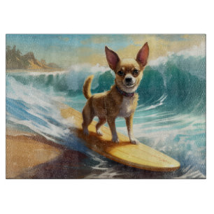 Chihuahua Beach Surfmalerei Schneidebrett