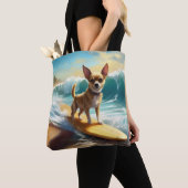 Chihuahua Beach Surfmalerei Tasche (Von Nahem)