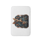 Chihuahua Bike Bicycle Dog Cycling Badematte (Vorderseite Vertikal)