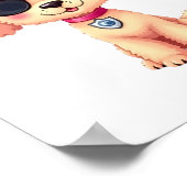 Chihuahua Bike Bicycle Dog Cycling Poster (Ecke)