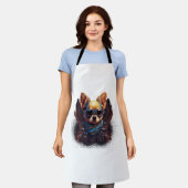 Chihuahua Biker Motorcyer Riding Dog Vater Schürze (Getragen)