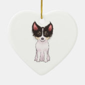 Chihuahua (Bild) Keramikornament (Hinten)