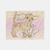 Chihuahua bin ich ein bisschen ein fleecedecke (Vorderseite (Horizontal))