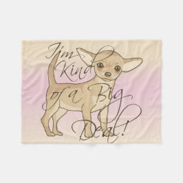 Chihuahua bin ich ein bisschen ein fleecedecke