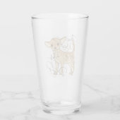 Chihuahua bin ich ein bisschen ein Sache-Hund Glas (Rückseite)