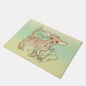 Chihuahua bin ich ein bisschen eine große Sache Fußmatte (Schrägansicht)