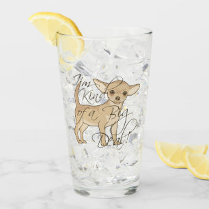 Chihuahua bin ich ein bisschen eine große Sache Glas