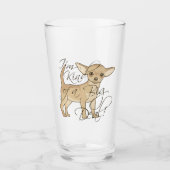 Chihuahua bin ich ein bisschen eine große Sache Glas (Vorderseite)
