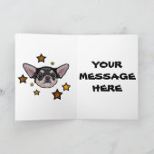 Chihuahua Birthday Card Personalisiert Karte (Innenseite)