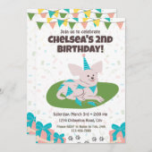 Chihuahua Birthday Einladung (Vorne/Hinten)