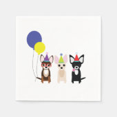 Chihuahua Birthday Napkins Serviette (Vorderseite)
