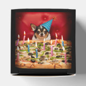 Chihuahua Birthday Pizza Pie Geschenkschachtel (Oben)