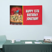 Chihuahua Birthday Pizza Pizza Banner (Messeveranstaltung)