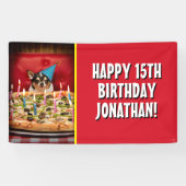 Chihuahua Birthday Pizza Pizza Banner (Horizontal)