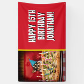 Chihuahua Birthday Pizza Pizza Banner (Vertikal)