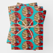 Chihuahua Birthday Pizza Pizza Geschenkpapier Set (Beispiel)