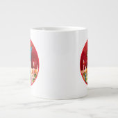 Chihuahua Birthday Pizza Pizza Jumbo-Tasse (Vorderseite)