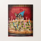 Chihuahua Birthday Pizza Pizza Puzzle (Vertikal)