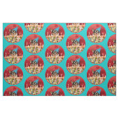 Chihuahua Birthday Pizza Pizza Stoff (Fat Quarter (45,7 x 55,9 cm))