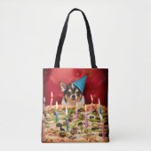 Chihuahua Birthday Pizza Pizza Tasche (Vorderseite)