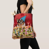 Chihuahua Birthday Pizza Pizza Tasche (Von Nahem)
