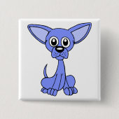 Chihuahua-Blau Button (Vorderseite)